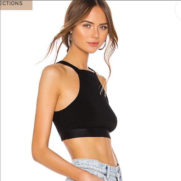 Alexander Wang Black Crop Top Tank Medium - Picture 7 of 7
